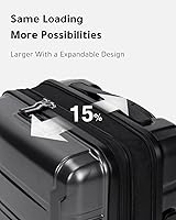 LUGGEX 20インチ ポリカーボネートスーツケース　キャリーケース Amazon | LUGGEX キャリーオンラゲッジ 22x14x9 航空会社承認